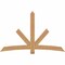Ekena Millwork Alberta Smooth Timber Gable Bracket, Western Red Cedar, 84"W x 53"H x 1 1/2"D x 5 1/2"F, 15/12 Pitch GBW084X53X0206ALB00SWR - alternate 1